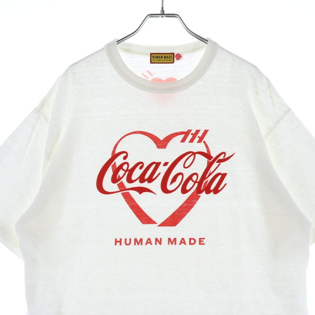 HUMAN MADE(ヒューマンメイド) Coca-Cola GRAPHIC T-SHIRT コカ コーラ ロゴ プリント 半袖カットソー Tシャツ ホワイト