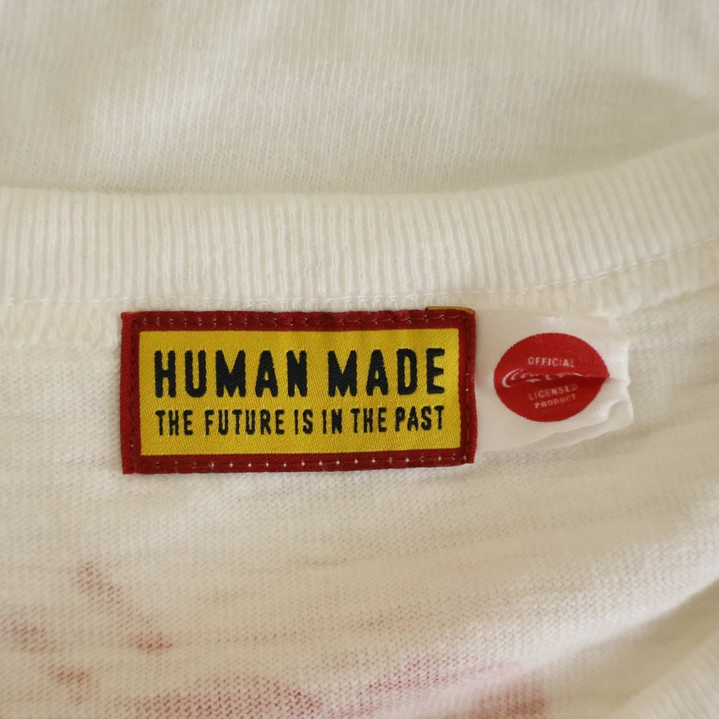 HUMAN MADE(ヒューマンメイド) Coca-Cola GRAPHIC T-SHIRT コカ コーラ ロゴ プリント 半袖カットソー Tシャツ ホワイト