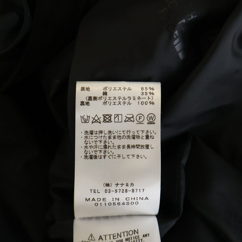 THE NORTH FACE PURPLE LABEL(ノースフェイスパープルレーベル) 65/35 HYVENT Stand Collar Coat ハイベント スタンドカラーコート ブラック NP2100N