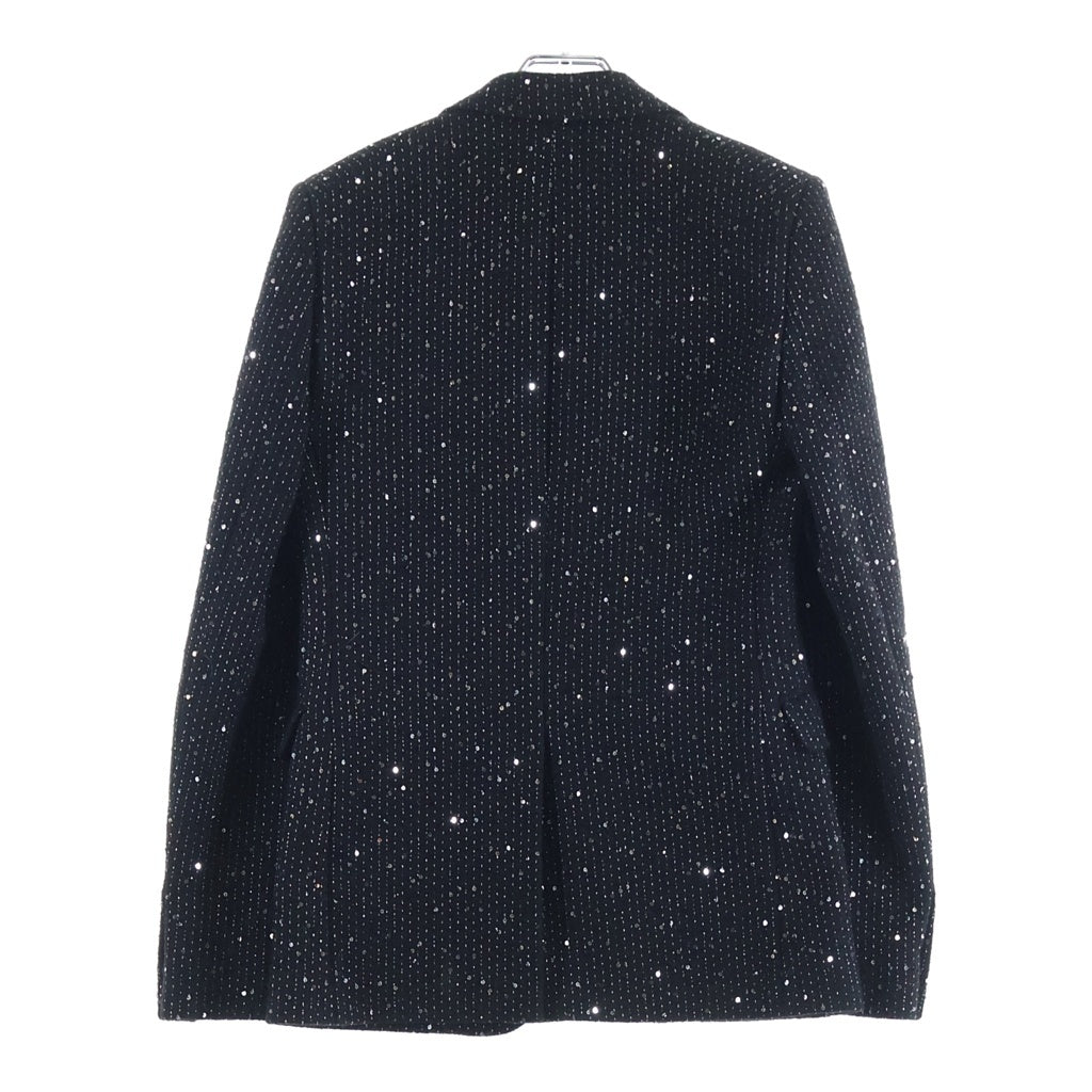 SAINT LAURENT PARIS(サンローランパリ) 20SS スパンコール 1B ウール テーラードジャケット ブラック 600331 Y1A03