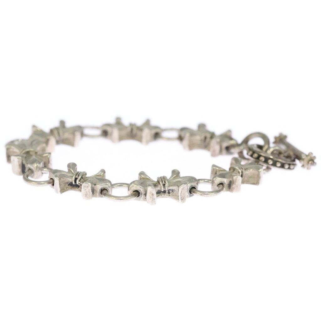 ROYAL ORDER(ロイヤルオーダー) Lily Design Bracelet ユリモチーフデザインブレスレット シルバー