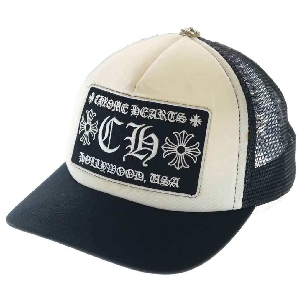 CHROME HEARTS(クロムハーツ) TRUCKER CAP トラッカーキャップ CHパッチクロスボール付メッシュキャップ ブラック