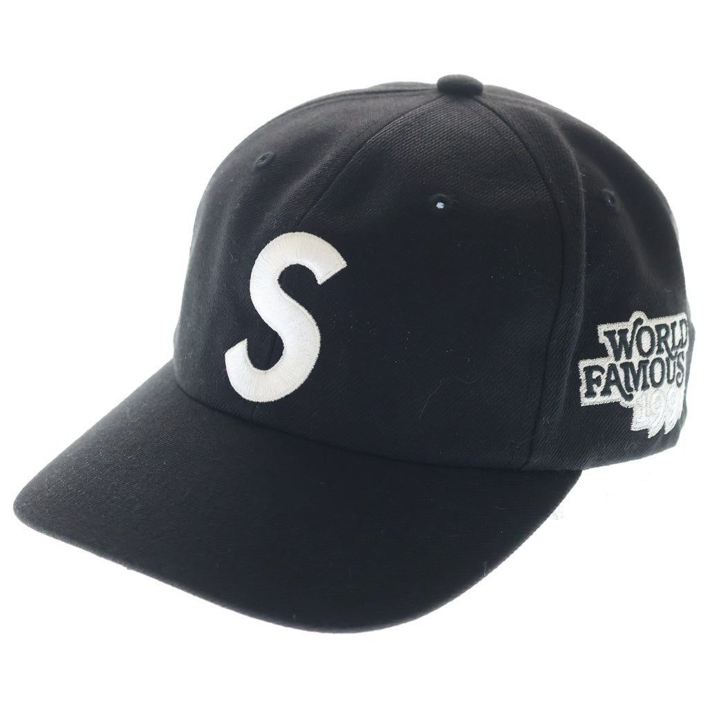 SUPREME(シュプリーム) 25SS World Famous S Logo 6Panel ワールド フェイマス エス ロゴ 6パネル キャップ 帽子 ブラック