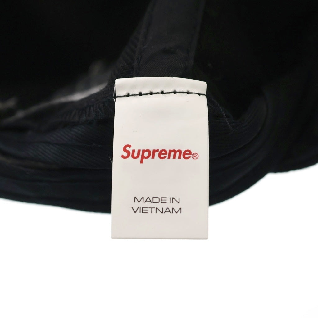 SUPREME(シュプリーム) 25SS World Famous S Logo 6Panel ワールド フェイマス エス ロゴ 6パネル キャップ 帽子 ブラック