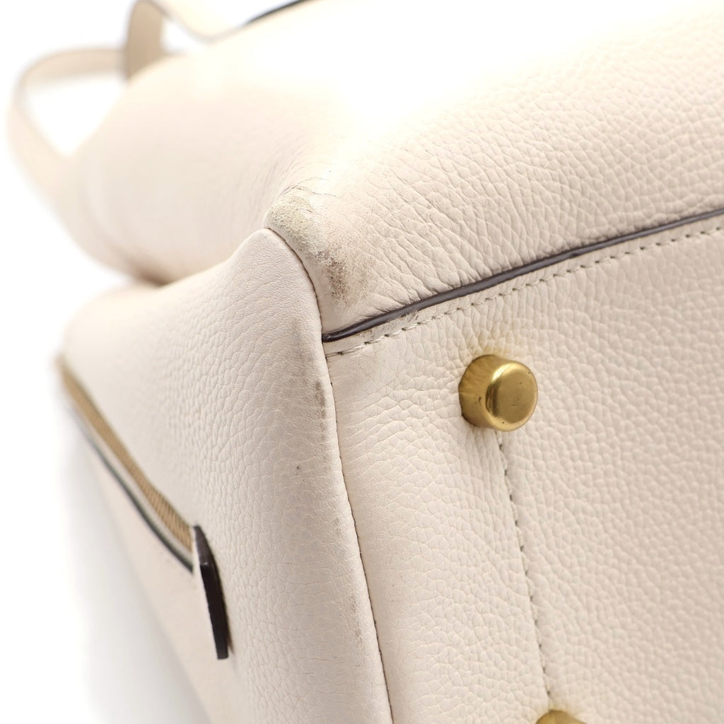 COACH(コーチ) Lora Carryall Leather Tote Shoulder Bag ローラ キャリーオール トートバッグ ショルダーバッグ アイボリー 1981-88340 レディース