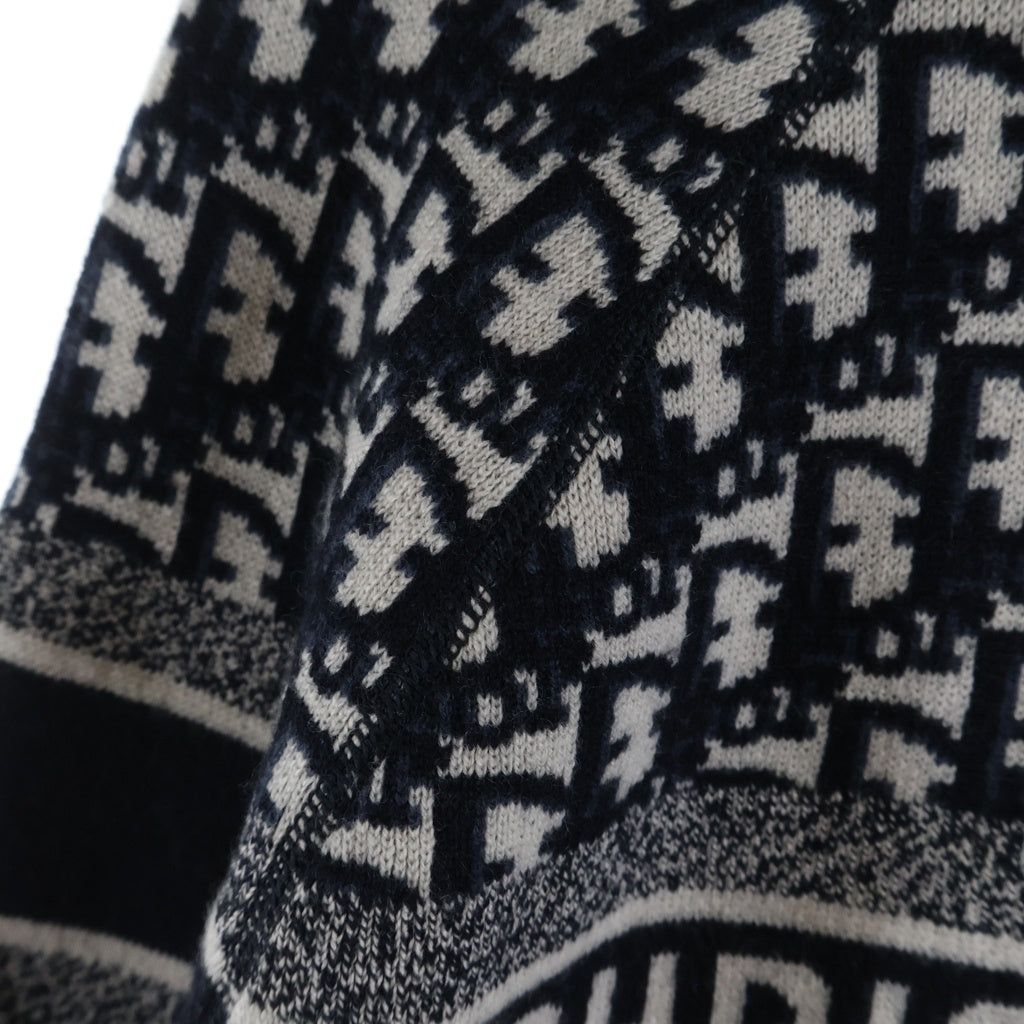 Christian Dior(クリスチャンディオール) Oblique Reversible Knit Sweater オブリーク リバーシブルニットセーター ネイビー