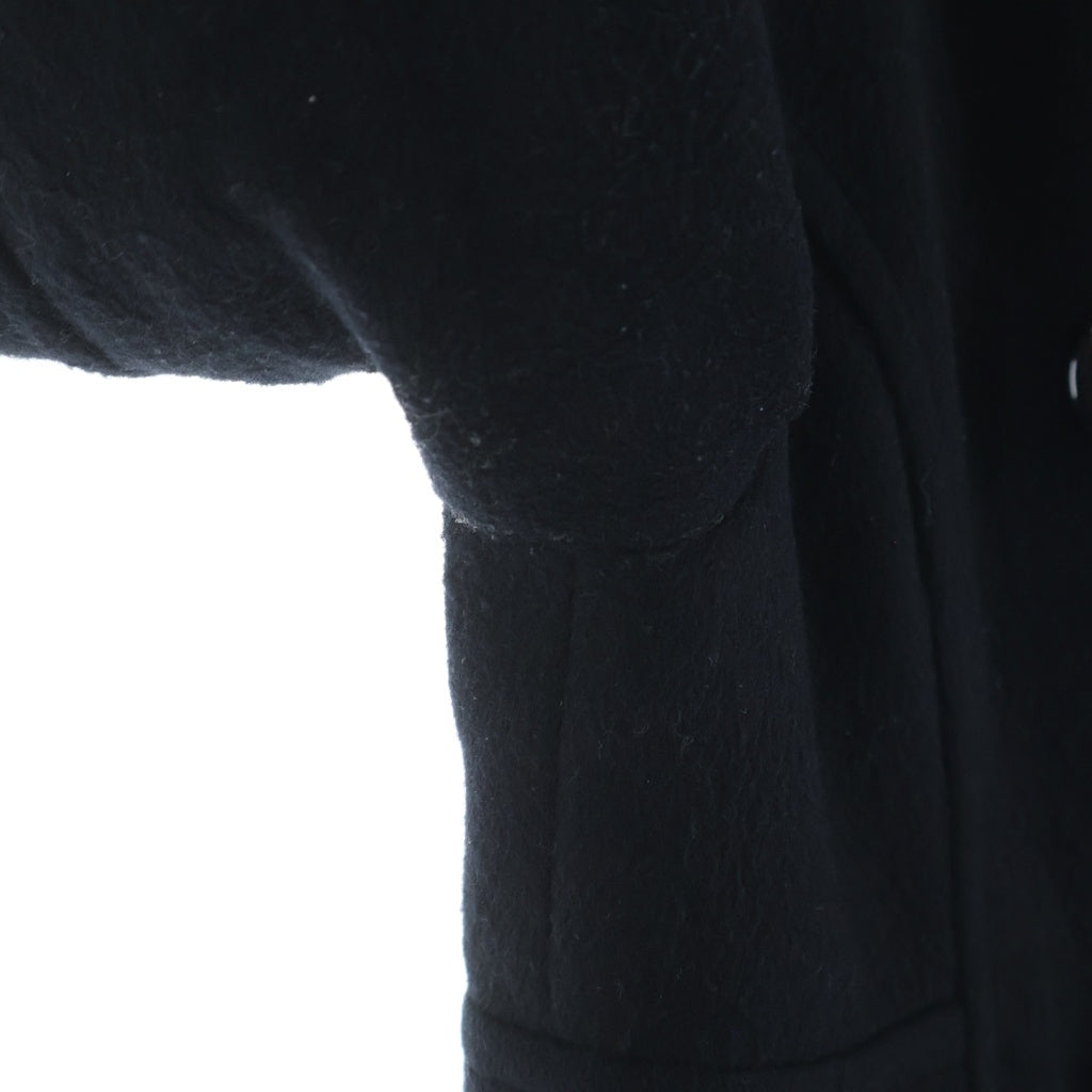 BLUE LABEL CRESTBRIDGE(ブルーレーベルクレストブリッジ) Airy Wool Beaver No Collar Coat エアリーウールビーバーノーカラーコート ブラック レディース 55B04-655-09