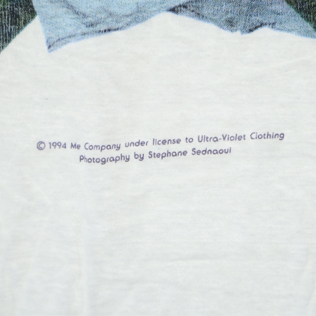 VINTAGE(ヴィンテージ) 90s Bjork HUGE FACE WHITE PHOTO Tee ビョーク ヒュージフェイス フォトプリント半袖Tシャツ カットソー ホワイト