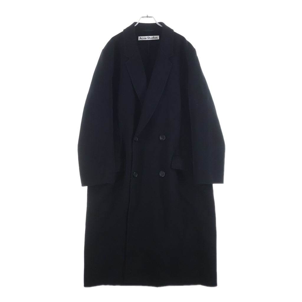 Acne Studios(アクネ ストゥディオズ) Single-breasted wool coat ウール コート ブラック B90768