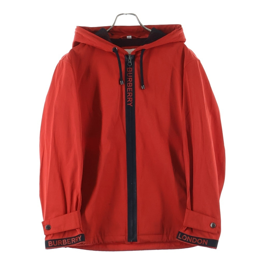 BURBERRY(バーバリー) Logo Twill Hooded Jacket ロゴツイル ジップアップ フーデッドジャケット レッド 8014064