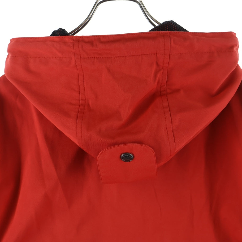 BURBERRY(バーバリー) Logo Twill Hooded Jacket ロゴツイル ジップアップ フーデッドジャケット レッド 8014064