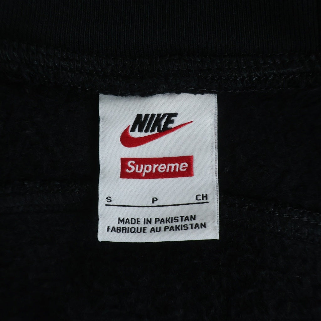SUPREME(シュプリーム) 25SS ×NIKE Zip Up Hooded Sweatshirt ロゴデザイン ジップアップ フーデッド スウェット パーカー ブラック HF9633-010