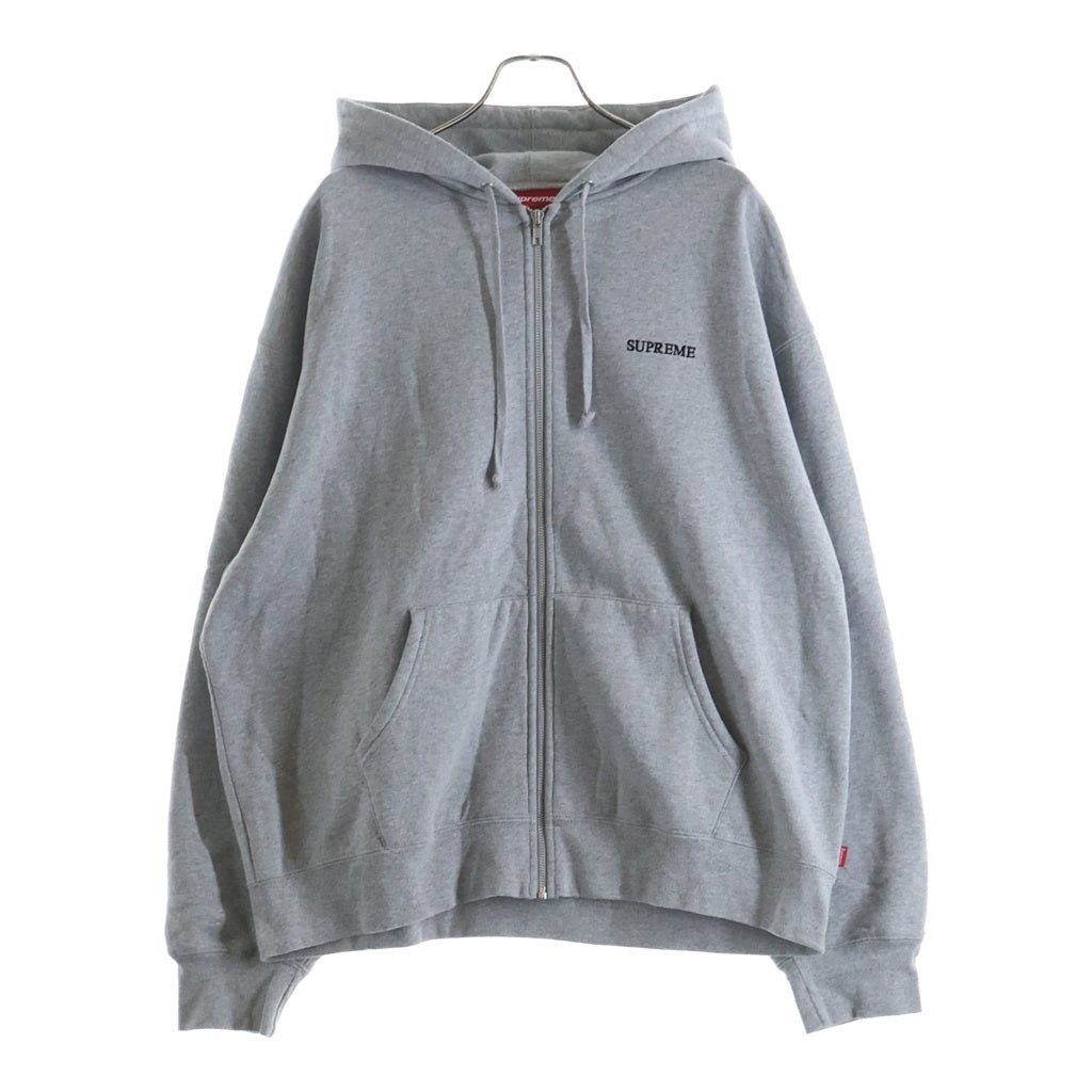 SUPREME(シュプリーム) 25AW IDGAF Zip Up Hooded Sweatshirt ジップアップ フーデッド スウェットシャツ グレー