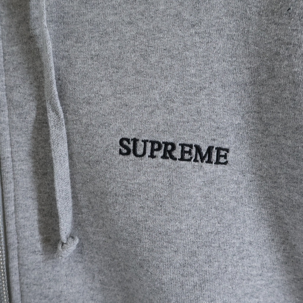 SUPREME(シュプリーム) 25AW IDGAF Zip Up Hooded Sweatshirt ジップアップ フーデッド スウェットシャツ グレー
