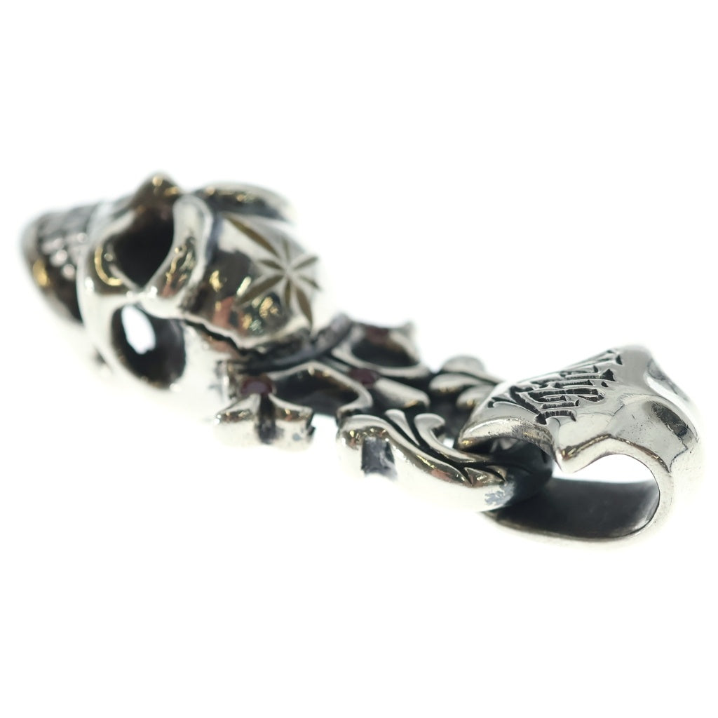 Bill Wall Leather/BWL(ビルウォールレザー) CROWN SKULL クラウン スカル ネックレストップ ペンダント シルバー レディース