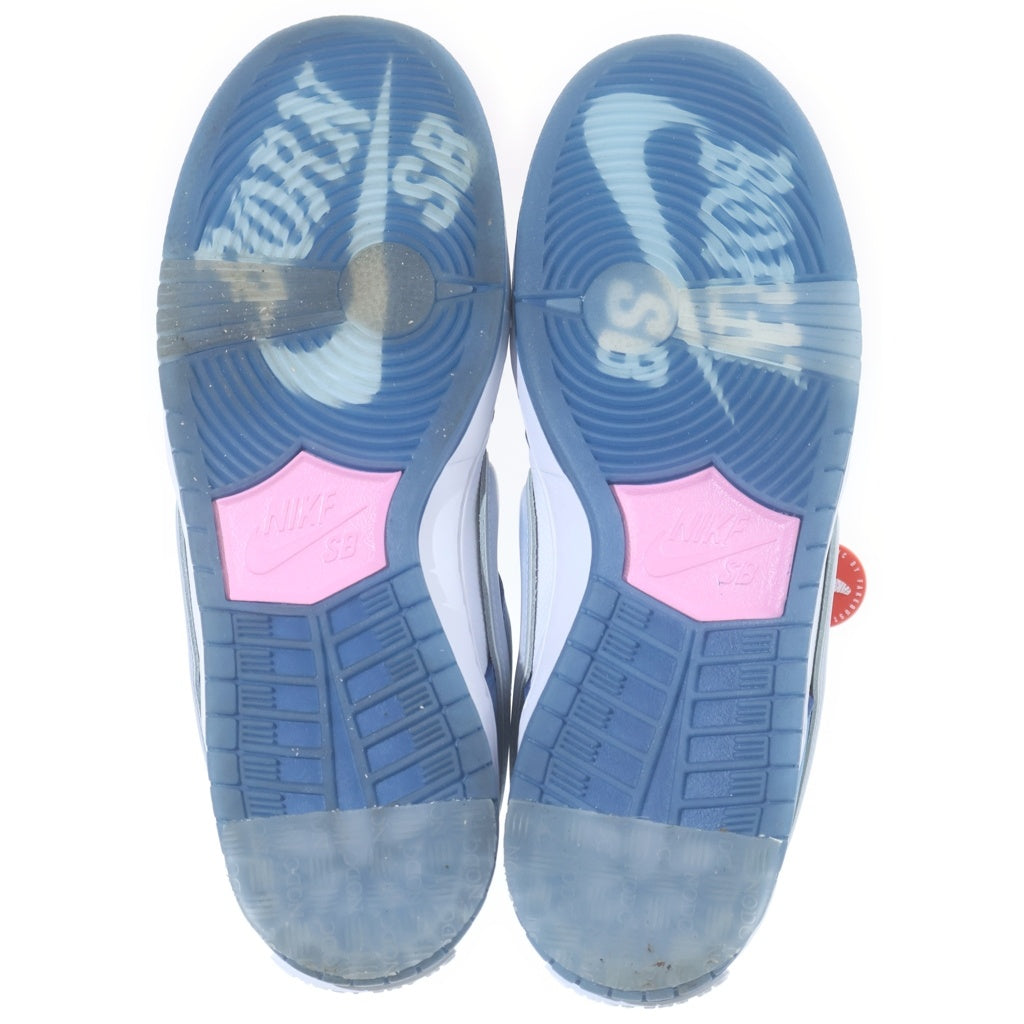 NIKE(ナイキ) ×BORN X RAISED DUNK LOW PRO QS ONE BLOCK AT A TIME ボーンアンドレイズド SBダンク ロー プロ ローカットスニーカー ブルー/ホワイト US9/27cm FN7819-400