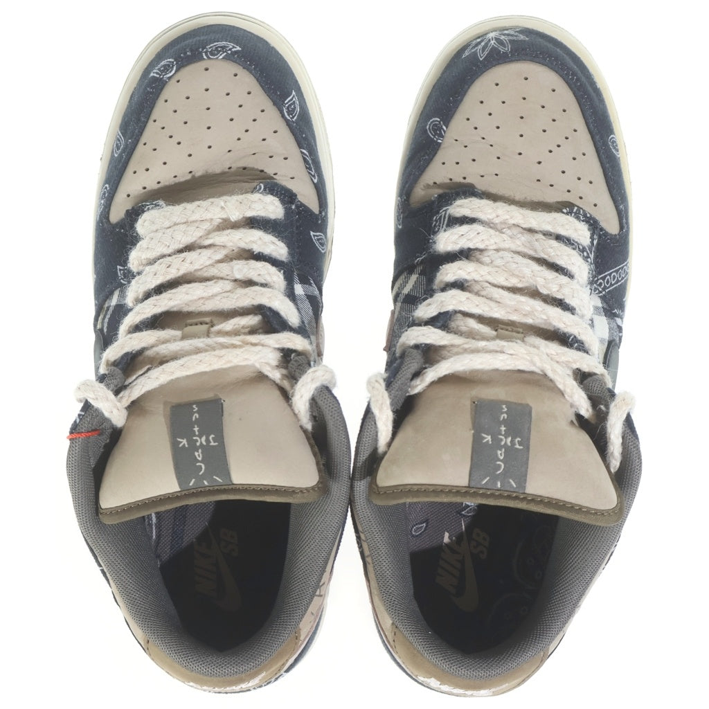 NIKE(ナイキ) ×TRAVIS SCOTT SB DUNK LOW PRM QS CACTUS JACK トラヴィススコット SBダンクロー カクタスジャック ローカットスニーカー マルチ US9/27.0cm CT5053-001