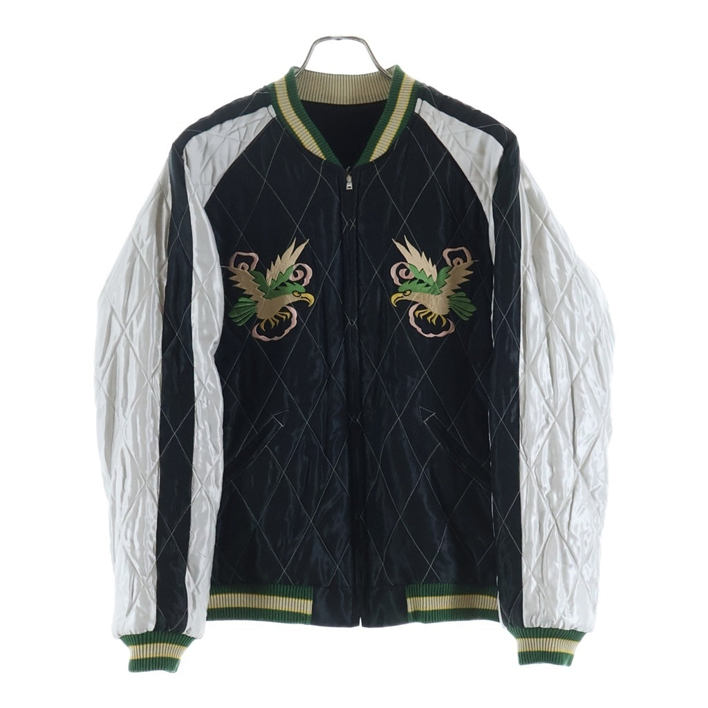 東洋エンタープライズ(トウヨウエンタープライズ) Mid 1950s Style Velveteen Souvenir Jacket SPIDERWEB SNAKE & SKULL” × DRAGON & TIGER 別珍 リバーシブル スカジャン ブラック TT15666
