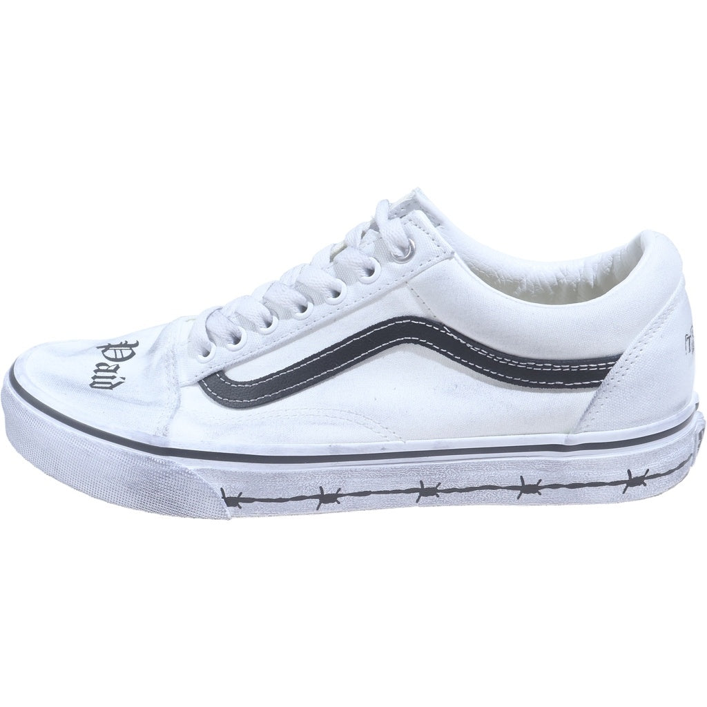 VANS(ヴァンズ) ×Travis Barker トラヴィス・バーカー Old Skool ローカット スニーカー ホワイト US9/27cm 721356