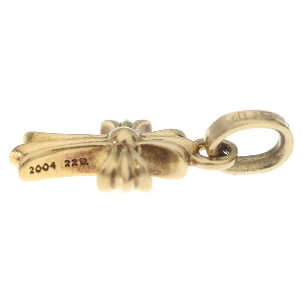 CHROME HEARTS(クロムハーツ) 22K CRS BBYFAT P/DIA ベイビーファットクロス PAVEダイヤ ペンダントトップ ゴールド BCA035 レディース
