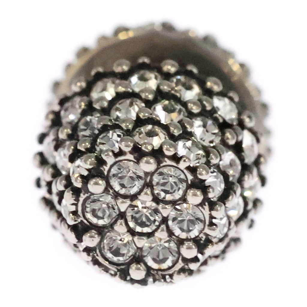 BALENCIAGA(バレンシアガ) Cagole Stud ラインストーン ピアス シルバー