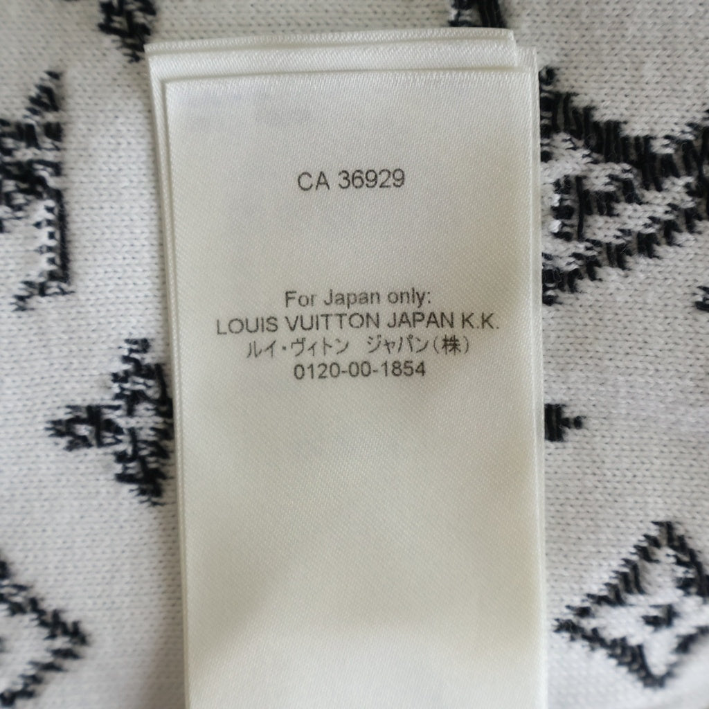 LOUIS VUITTON(ルイヴィトン) 23SS LVSE モノグラム グラディエント クルーネック コットン ニットセーター ブラック RM231Q USO HKN44W