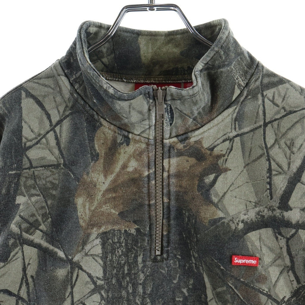SUPREME(シュプリーム) 25SS Small Box Half Zip Pullover Realtree Hardwoods Camo ハーフジップ クルーネック スウェットシャツ カーキ