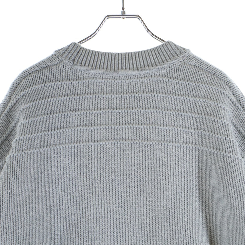 KITH(キス) xBMW Sven Crewneck Sweater ロゴ刺繍 クルーネック ニット セーター グレー