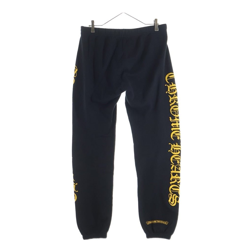 CHROME HEARTS(クロムハーツ) Side Logo Sweat Long Pants サイドロゴプリント スウェットパンツ ブラック/イエロー