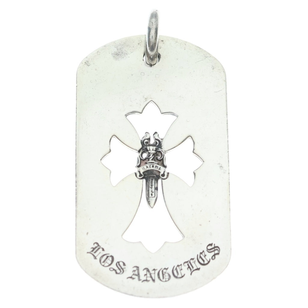 CHROME HEARTS(クロムハーツ) D TAG LRG LTD ラージドッグタグ LA限定ラージドッグタグネックレストップ シルバー