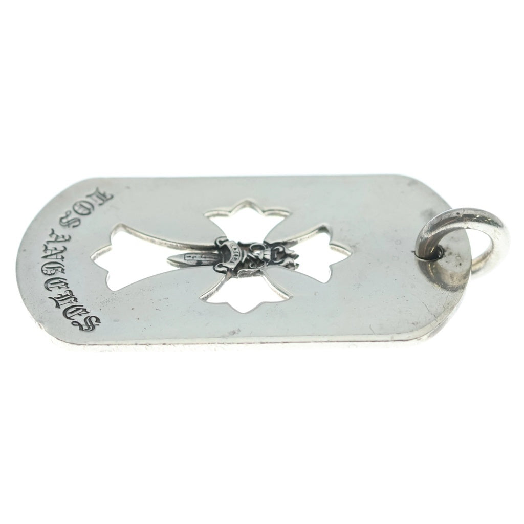 CHROME HEARTS(クロムハーツ) D TAG LRG LTD ラージドッグタグ LA限定ラージドッグタグネックレストップ シルバー