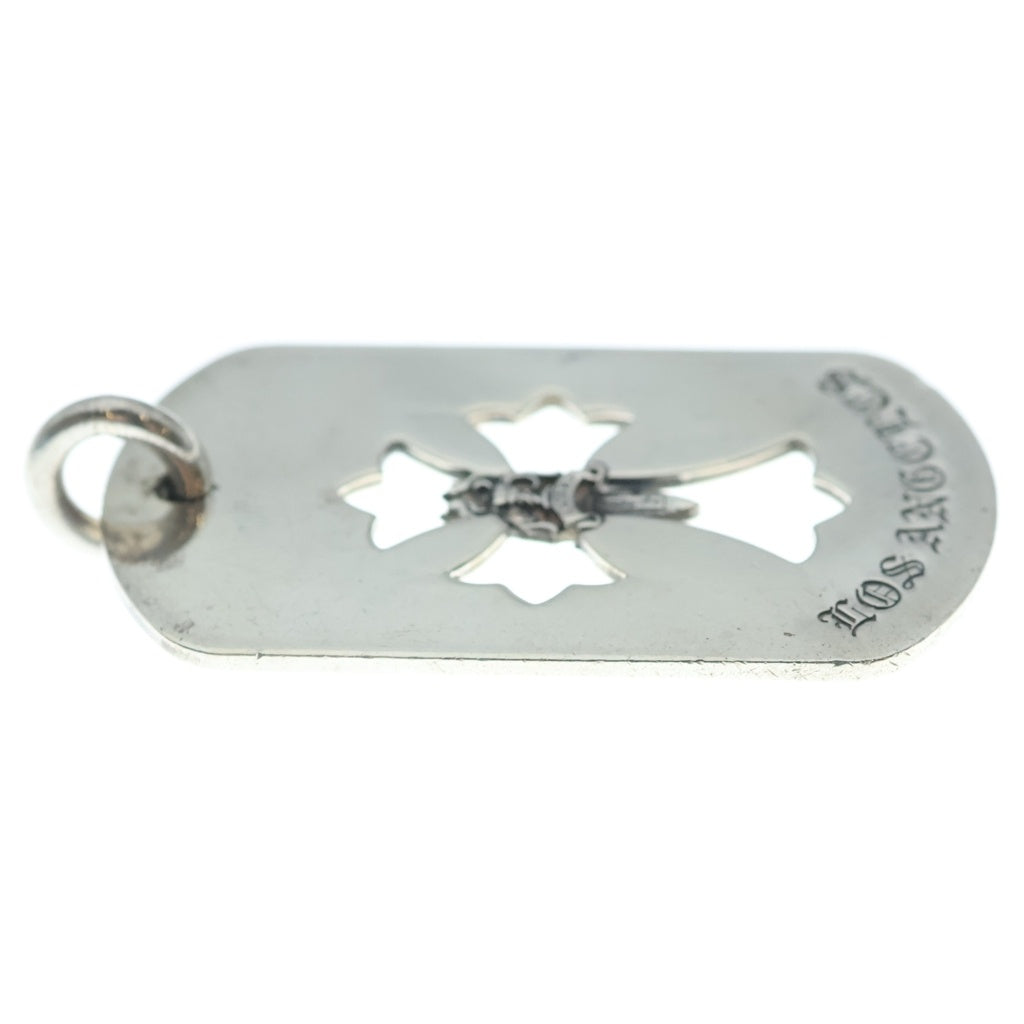 CHROME HEARTS(クロムハーツ) D TAG LRG LTD ラージドッグタグ LA限定ラージドッグタグネックレストップ シルバー