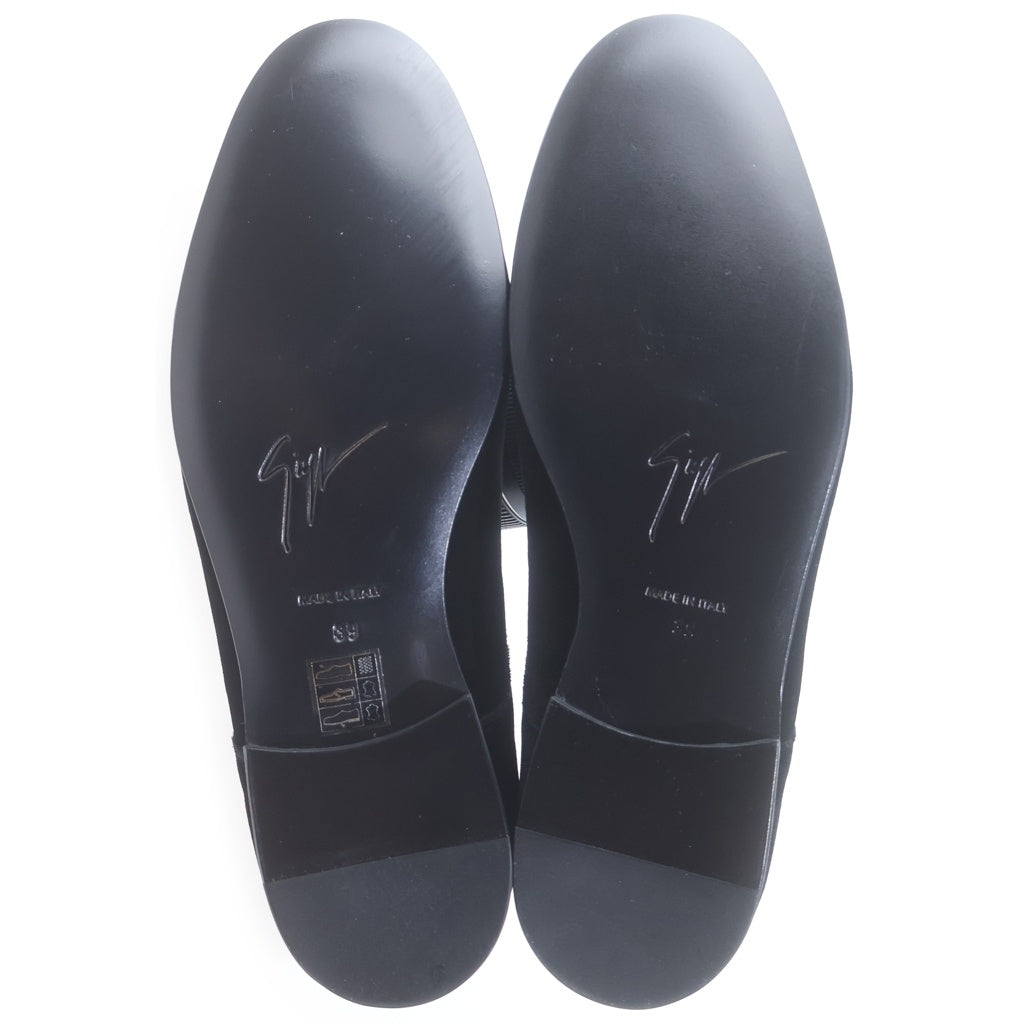 GIUSEPPE ZANOTTI(ジュゼッペ ザノッティ) Velvet Derby Shose ベルベット ダービー シューズ ブラック IU00088