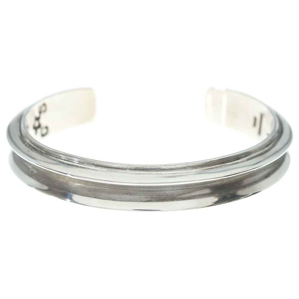 CODY SANDERSON(コディーサンダーソン) Double Braided Wire Plain Edge Bracelet ダブルブレードワイヤープレーンエッジブレスレットバングル シルバー