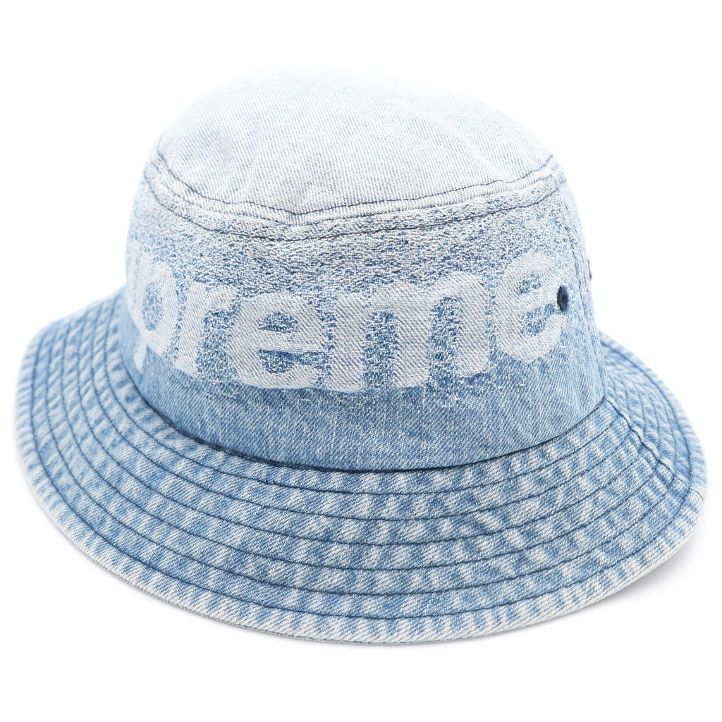 SUPREME(シュプリーム) 22SS Fade Jacquard Denim Crushe フェードジャガード デニムバケットハット 帽子 インディゴ