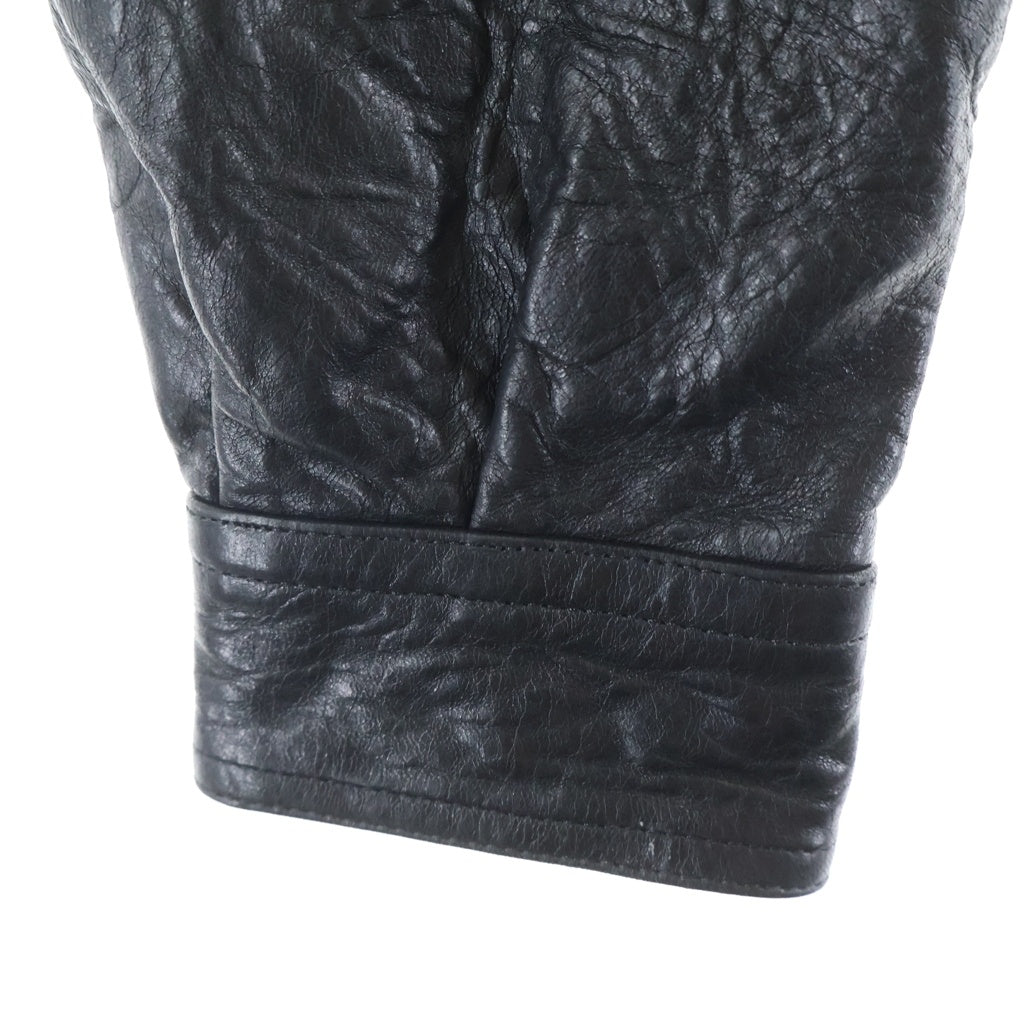Rick Owens(リックオウエンス) 26SS Studded Diagonal Zip Leather Jacket スタッデッド ダイアゴナル ジップ レザー ジャケット ブラック RR01F2742 LBEES6 RR01F2742 LBEES6