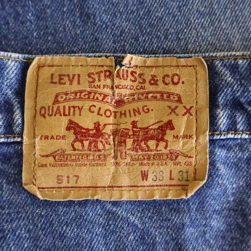 Levi's(リーバイス) 90S 517 ボタン裏513 ブーツカット デニム パンツ インディゴ 517‐0217 517‐0217