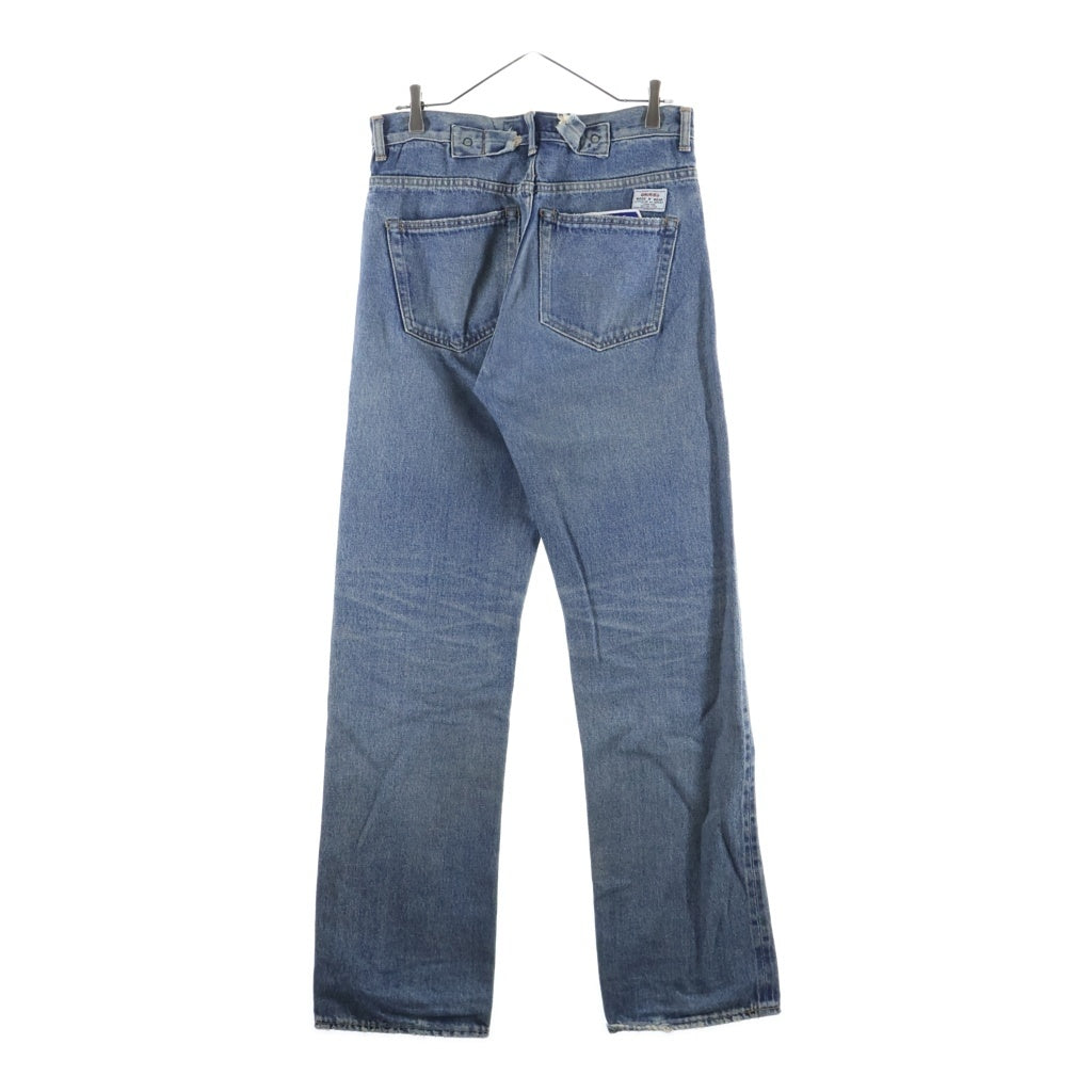 DAIRIKU(ダイリク) 21SS Leather Patch Work Slim Denim Pants レザーパッチワーク スリムデニムパンツ インディゴ 21SSB-6 21SSB-6