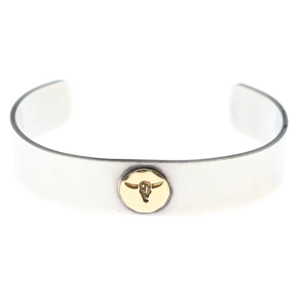 TADY & KING(タディアンドキング) 平打ちバングルK18ロングホーン シルバー/ゴールド -
