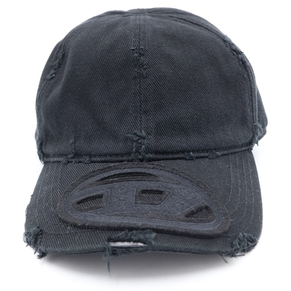 DIESEL(ディーゼル) ロゴパッチ ベースボール キャップ ブラック C-BIGDOV C-BIGDOV