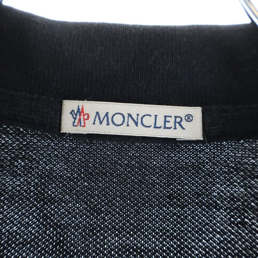 MONCLER(モンクレール) 16SS MAGLIA POLO MANICA CORTA ワッペンロゴ ポロシャツ 半袖シャツ ブラック B10918340800 84556 B10918340800 84556