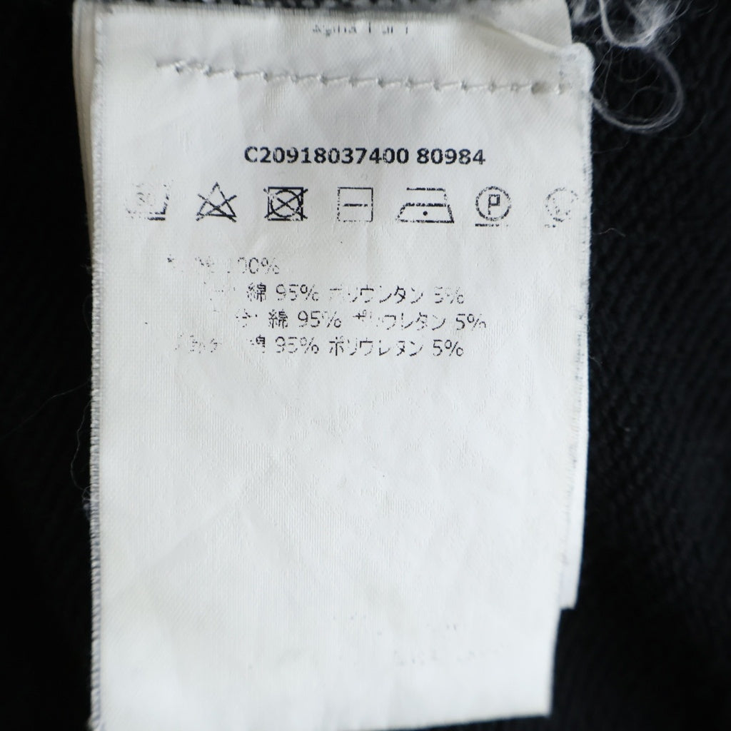 MONCLER(モンクレール) 17AW MAGLIA GIROCOLLO スマイル ワッペンロゴ スウェット トレーナー ブラック C20918037400 80984 C20918037400 80984