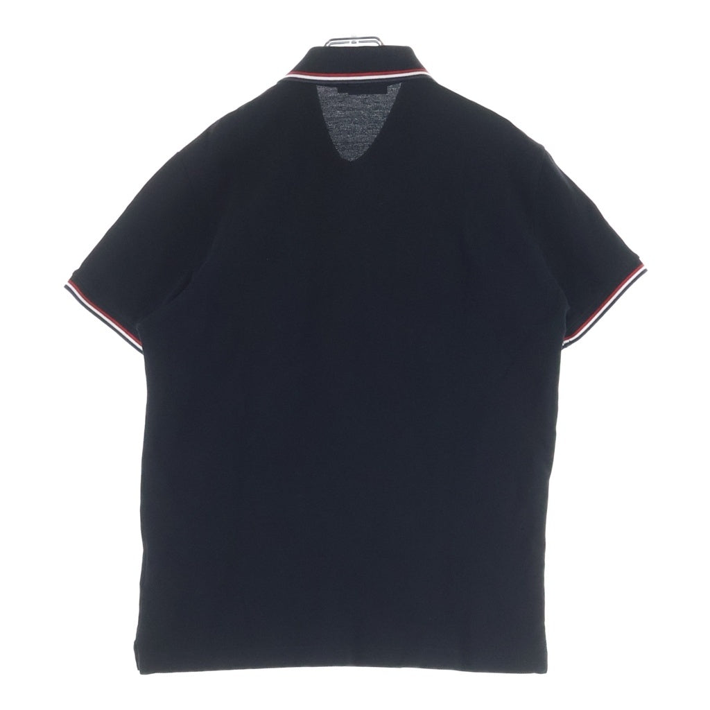 MONCLER(モンクレール) 15AW MAGLIA POLO MANICA CORTA ワッペンロゴ ポロシャツ 半袖シャツ ブラック A20918305500 84556 A20918305500 84556