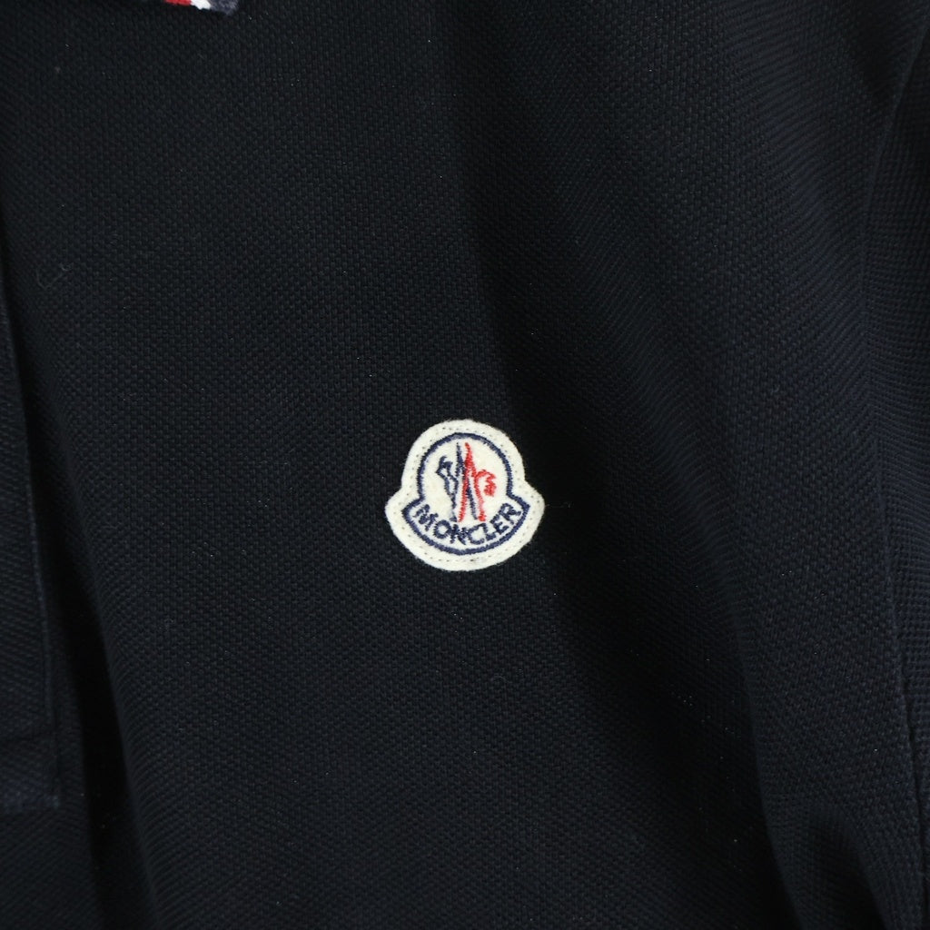 MONCLER(モンクレール) 15AW MAGLIA POLO MANICA CORTA ワッペンロゴ ポロシャツ 半袖シャツ ブラック A20918305500 84556 A20918305500 84556