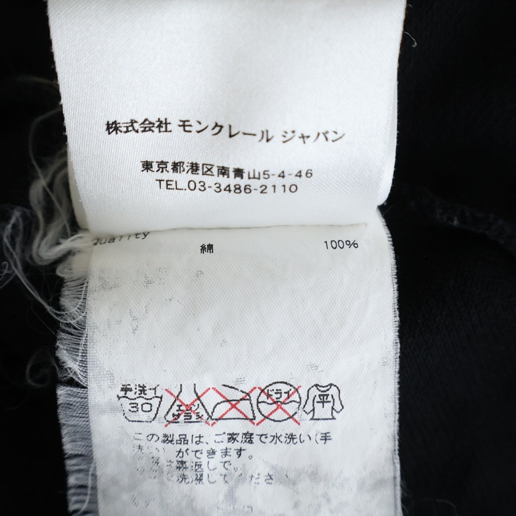 MONCLER(モンクレール) 15AW MAGLIA POLO MANICA CORTA ワッペンロゴ ポロシャツ 半袖シャツ ブラック A20918305500 84556 A20918305500 84556