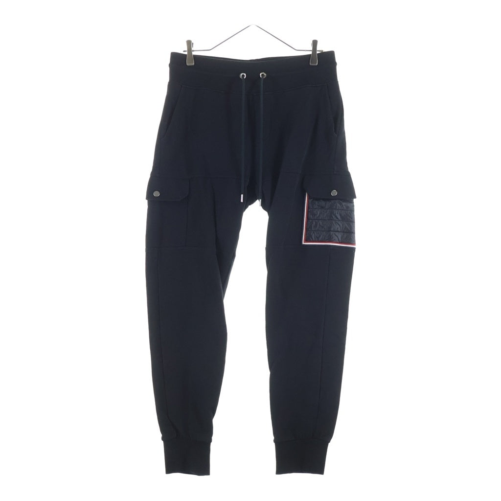 MONCLER(モンクレール) 18AW PANTALONE ダウンポケット スウェット ジョガー パンツ ブラック D20918700050 80473 D20918700050 80473