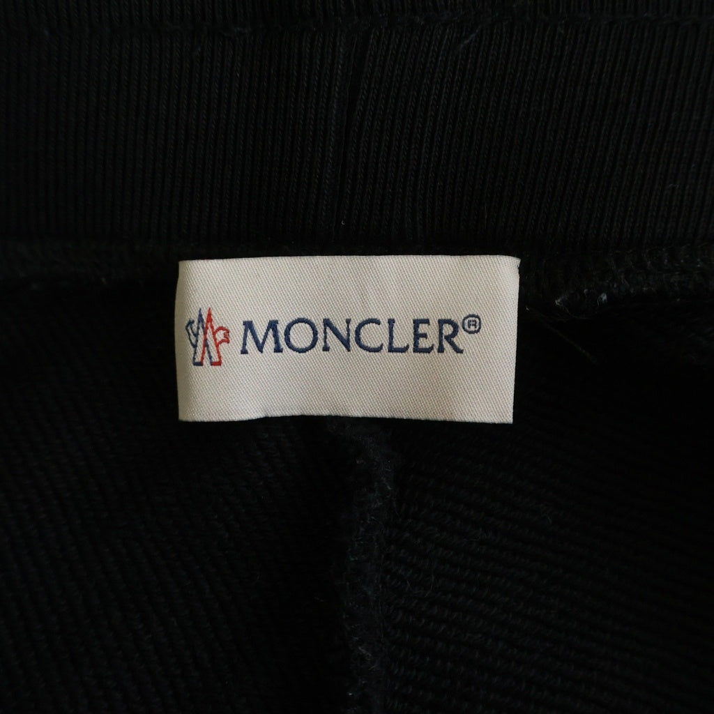 MONCLER(モンクレール) 18AW PANTALONE ダウンポケット スウェット ジョガー パンツ ブラック D20918700050 80473 D20918700050 80473
