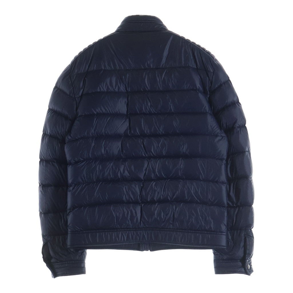 PRADA(プラダ) 14AW トライアングルロゴ 三角ロゴプレート ジップアップ ダウンジャケット ネイビー SGB608 R142