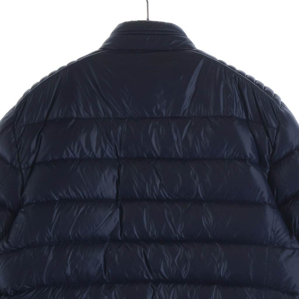 PRADA(プラダ) 14AW トライアングルロゴ 三角ロゴプレート ジップアップ ダウンジャケット ネイビー SGB608 R142