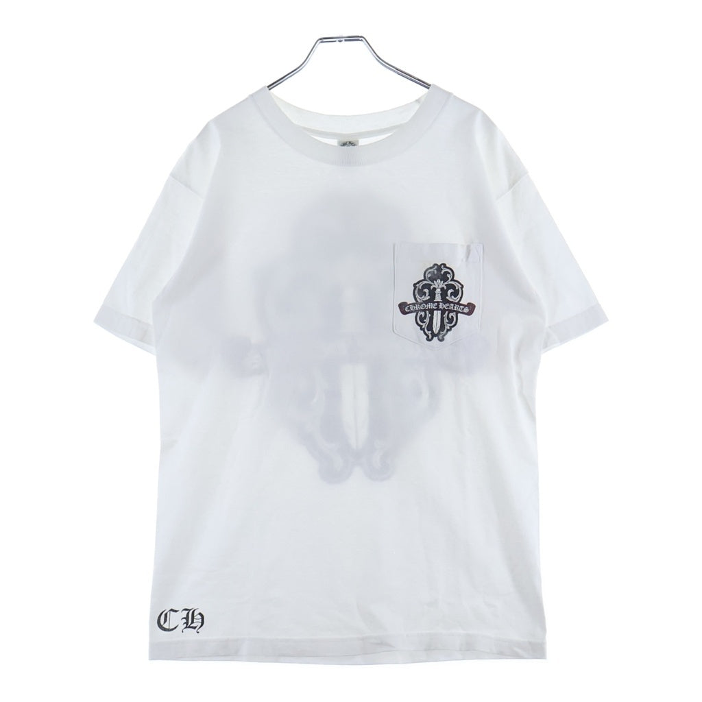 CHROME HEARTS(クロムハーツ) OLD S/S オールド バックヴァインダガー プリント 半袖 カットソー Tシャツ ホワイト ‐